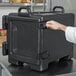 Cambro Ultra Pan Carrier® Black Front Loading Insulated Food Pan Carrier - 4 Full-Size Pan Max Capacity Main Thumbnail 5