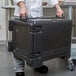Cambro Ultra Pan Carrier® Black Front Loading Insulated Food Pan Carrier - 4 Full-Size Pan Max Capacity Main Thumbnail 1