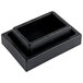 A black plastic box with a rectangular Avantco rubber foot inside.