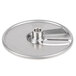 A stainless steel Hobart 1/8" Slicing Plate.