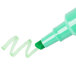 A green Avery Hi-Liter with a green tip making a green line on a white background.