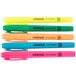 A group of Universal fluorescent pocket highlighters in neon colors.