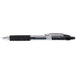 Universal One UNV39912 Black Medium Point 0.7mm Clear Retractable Rollerball Gel Pen - 12/Pack Main Thumbnail 2