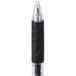 Universal One UNV39912 Black Medium Point 0.7mm Clear Retractable Rollerball Gel Pen - 12/Pack Main Thumbnail 4