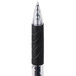 Universal One UNV39912 Black Medium Point 0.7mm Clear Retractable Rollerball Gel Pen - 12/Pack Main Thumbnail 5