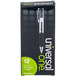 A Universal One black and white pen in its packaging.