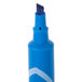 A blue Avery Marks-A-Lot permanent marker with a chisel tip.