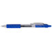 Universal One UNV39913 Blue Medium Point 0.7mm Clear Retractable Rollerball Gel Pen - 12/Pack Main Thumbnail 2