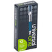 Universal One UNV39913 Blue Medium Point 0.7mm Clear Retractable Rollerball Gel Pen - 12/Pack Main Thumbnail 10