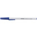 Universal UNV27421 Economy Blue Fine Point 0.7mm Oil-Based Ballpoint Stick Pen - 12/Box Main Thumbnail 2