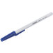 Universal UNV27421 Economy Blue Fine Point 0.7mm Oil-Based Ballpoint Stick Pen - 12/Box Main Thumbnail 3