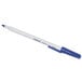 Universal UNV27421 Economy Blue Fine Point 0.7mm Oil-Based Ballpoint Stick Pen - 12/Box Main Thumbnail 4