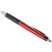Universal One UNV15542 Advanced Ink Red Medium Point 1mm Retractable Ballpoint Pen - 12/Pack Main Thumbnail 3