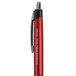 Universal One UNV15542 Advanced Ink Red Medium Point 1mm Retractable Ballpoint Pen - 12/Pack Main Thumbnail 6