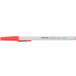 Universal UNV27412 Economy Red Medium Point 1mm Oil-Based Ballpoint Stick Pen - 12/Box Main Thumbnail 2