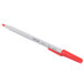 Universal UNV27412 Economy Red Medium Point 1mm Oil-Based Ballpoint Stick Pen - 12/Box Main Thumbnail 4