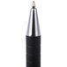 Universal One UNV15510 Comfort Grip Black Medium Point 1mm Retractable Ballpoint Pen   - 12/Pack Main Thumbnail 5