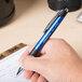 Universal One UNV15541 Advanced Ink Blue Medium Point 1mm Retractable Ballpoint Pen - 12/Pack Main Thumbnail 10