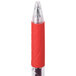 Universal One UNV39914 Red Medium Point 0.7mm Clear Retractable Rollerball Gel Pen - 12/Pack Main Thumbnail 4