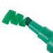 A pack of 12 Avery Marks-A-Lot green desk style permanent markers with chisel tips.