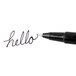 Universal One UNV50502 Black Medium Point 0.7mm Rollerball Porous Tip Stick Pen  - 12/Box Main Thumbnail 7