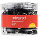 Universal UNV11140 3/8" Capacity Black Small Binder Clip - 40/Box Main Thumbnail 7
