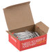A box of Universal silver metal paper clips.