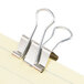 Universal UNV11240 3/8" Capacity Silver Small Binder Clip - 40/Pack Main Thumbnail 7