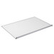 A white rectangular dry erase board with a gray border.