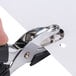 Universal UNV74321 8 Sheet Black Handheld 1 Hole Punch with Rubber Grip - 1/4" Holes Main Thumbnail 7
