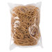 A plastic bag of beige Universal Rubber Bands.