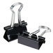 Universal UNV10199 1/4" Capacity Black Mini Binder Clip - 12/Box Main Thumbnail 5