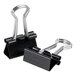 Universal UNV11060 1/4" Capacity Black Mini Binder Clip - 60/Box Main Thumbnail 4
