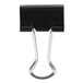 Universal UNV11060 1/4" Capacity Black Mini Binder Clip - 60/Box Main Thumbnail 6