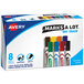 A box of 8 Avery Marks-A-Lot dry erase markers in assorted colors.