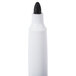 A white marker pen with a black lid and tip.