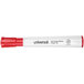 A white Universal desk style dry erase marker with a red tip.