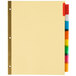 Avery® 11111 Big Tab Buff Paper 8-Tab Multi-Color Insertable Dividers Main Thumbnail 3