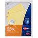 A package of yellow and blue Avery® Big Tab dividers with copper reinforcements.