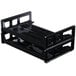 Universal UNV08100 13" x 9" x 2 3/4" Black Side Load Stackable Plastic Desk Tray, Letter - 2/Pack Main Thumbnail 4