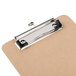 Universal UNV05561 1/2" Capacity 8" x 5" Brown Low-Profile Clip Hardboard Clipboard - 6/Pack Main Thumbnail 6