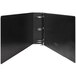 Universal UNV35423 11" x 17" Black Non-Stick Non-View Binder with 3" Round Rings and Spine Label Holder, Ledger Main Thumbnail 2