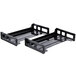 Universal UNV08101 16 1/4" x 9" x 2 3/4" Black Side Load Stackable Plastic Desk Tray, Legal - 2/Pack Main Thumbnail 6