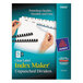 Avery® 11443 Index Maker Unpunched 5-Tab Divider Set with Clear Label Strip - 25/Box Main Thumbnail 1