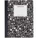 Universal UNV20940 9 3/4" x 7 1/2" Black College Ruled Composition Notebook - 100 Sheets Main Thumbnail 2