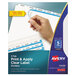 Avery® 11436 Index Maker 5-Tab White Divider Set with Clear Label Strip - 5/Pack Main Thumbnail 1
