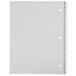 Universal UNV66400 11" x 8 1/2" Black 3 Subject College Ruled Wirebound Notebook - 120 Sheets Main Thumbnail 6