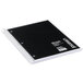 Universal UNV66400 11" x 8 1/2" Black 3 Subject College Ruled Wirebound Notebook - 120 Sheets Main Thumbnail 3