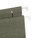 A close up of a Universal box bottom hanging file folder with a white surface.