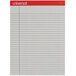 Universal UNV35881 Legal Rule Gray Perforated Note Pad, Letter - 12/Pack Main Thumbnail 1